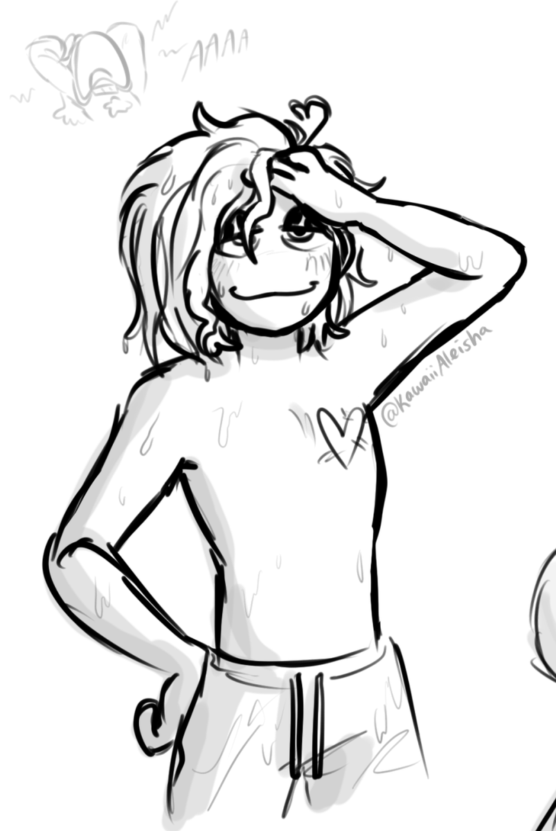 I have drawn him with his hair down a few times already! Hehe
#rebootwally