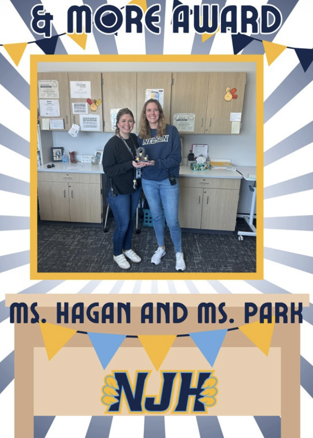 nelsonjh_hawks's tweet photo. 💙🩵💛 Congratulations to our Instructional Coaches Ms. Hagan and Ms. Park for being our & MORE recipients of the week!!! 💛🩵💙 #hawknation #flyFIERCE #NJH #njhawks https://t.co/QJgDKlrkra