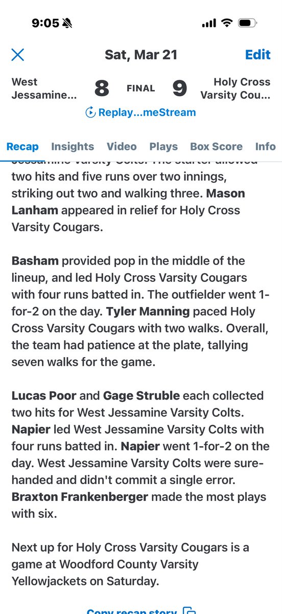 Holy Cross Baseball tweet media