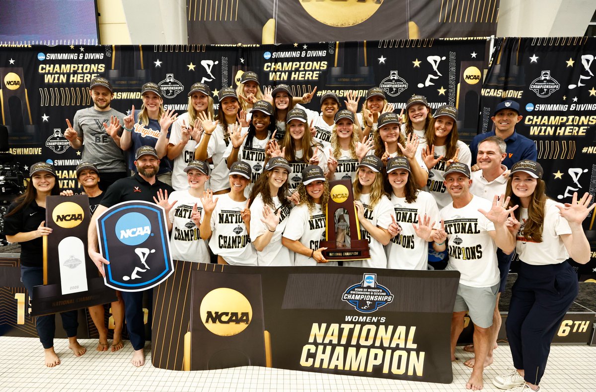 🏆🏆🏆🏆🏆🏆

Six straight NCAA titles. HISTORY!

So proud of Virginia Women’s Swim for their dominance, dedication, and the way they represent UVA every step of the way. This is what excellence looks like!⚔️

Support the team: bit.ly/4sScV7S