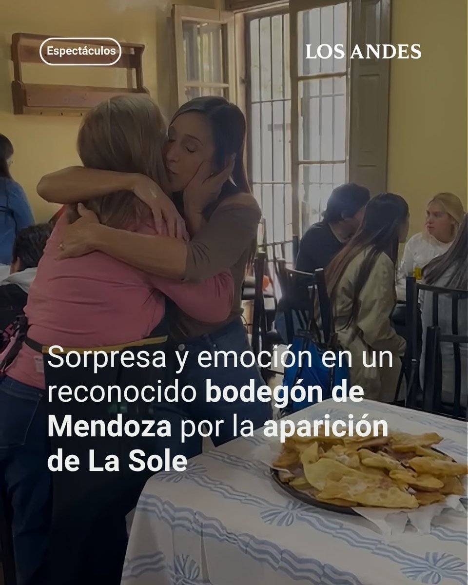 mendozacamina's tweet photo. @mendozaentren @sole_pastorutti @MundoEnSoledadP @StmSaupe @trenes_ar @enelsubte @mendoza_tur También la @sole_pastorutti pasó por Don Coco de Bogado y Dr Moreno... Salió en @LosAndesDiario "Testigos contaron que la cantante accedió a cada pedido de fotos, convirtiendo el almuerzo en una experiencia inolvidable para los comensales, que no podían creer tenerla tan cerca" https://t.co/Lv0POvp2jB