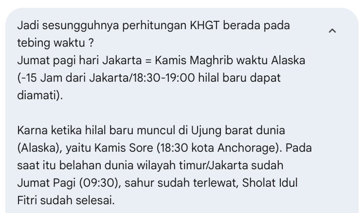 UbaidillahS_'s tweet photo. @ikhwanuddin @denismalhotra Dibalik penetapan puasa-lebaran 100 tahun kedepan (KHGT), sebenernya ada fakta yg sebagian org mungkin merasa "tidak logis"

Tanpa mengurangi rasa kritik ke pemerintah, tp melihat hilal mmg tuntunan Nabi dgn dalil kuat.

Mungkin acaranya bisa fokus ke hasil drpd seremonial sidang https://t.co/0QYrM4KWPi