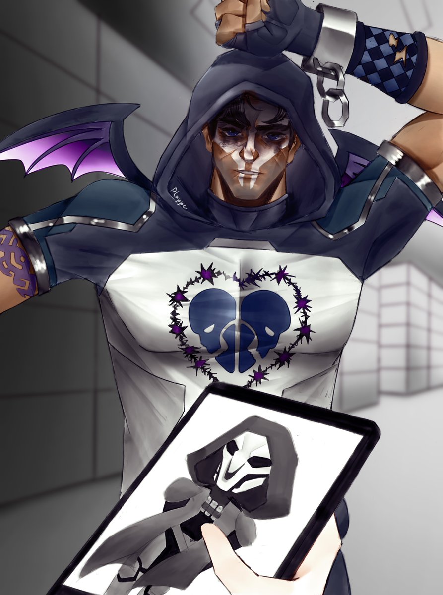 plapperoni's tweet photo. I drew reaper :³ 

#overwatchfanart #reaperow https://t.co/cPskdTHO5Q