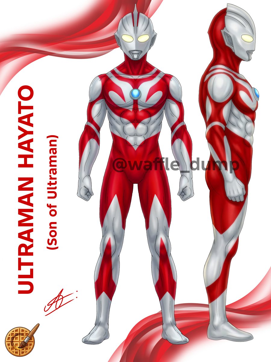 [OC] Ultraman Hayato, Waffle_dump, Digital Art, 2026 So Hayato is the ...