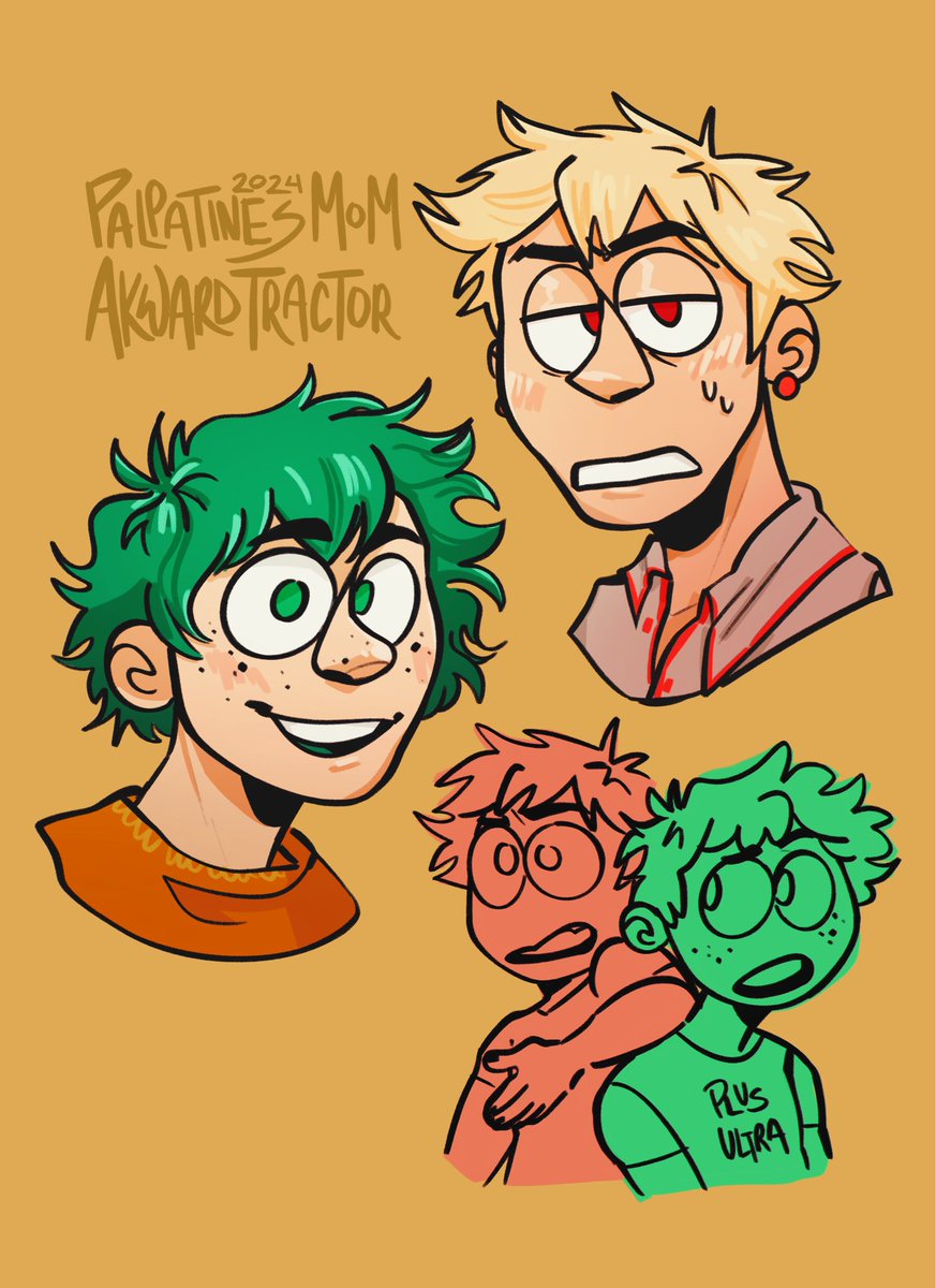 AkwardTractor's tweet photo. Any my hero heads out there? I’ve got 2 year old art for those interested!!

#myheroacademia #kamisero #bakudeku #bkdk https://t.co/8OJczh1IRW