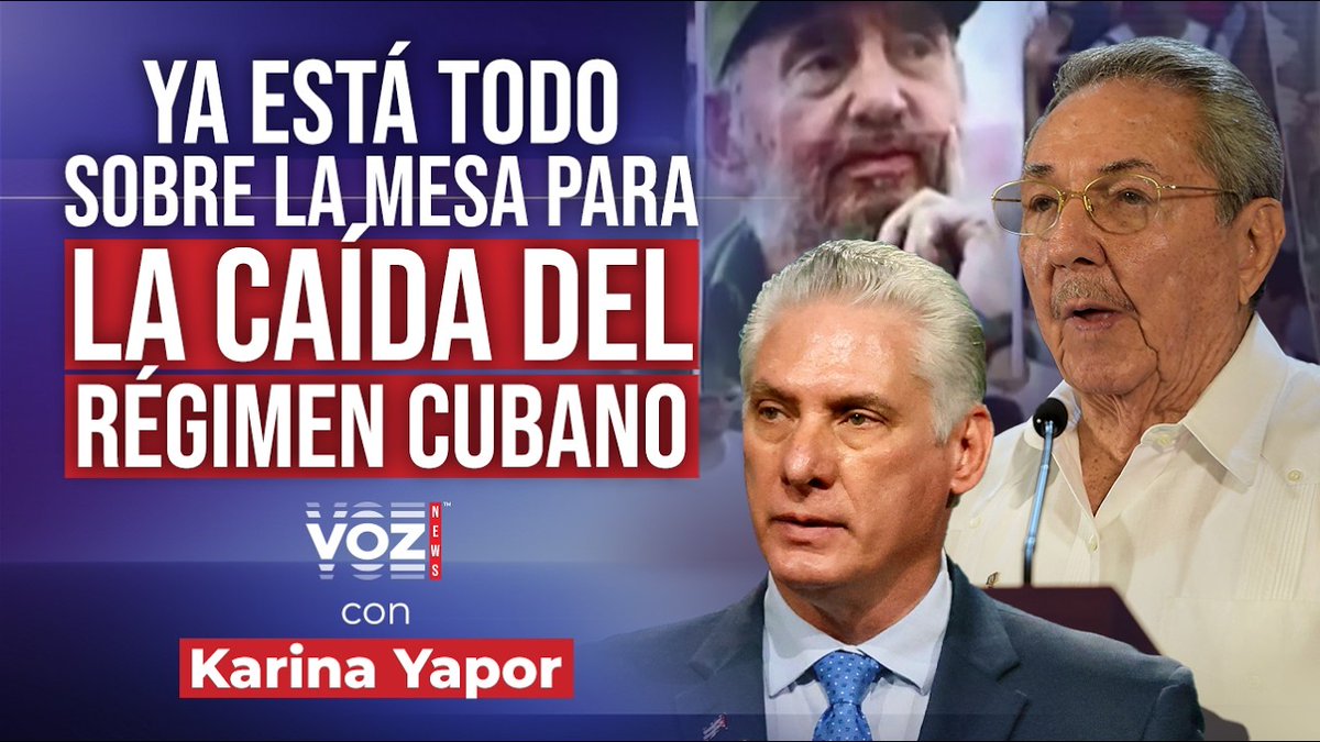 VozMediaUSA's tweet photo. VOZ NEWS | Ya está todo sobre la mesa para la caída del régimen cubano

👉 https://t.co/QsDAHDXq6b

Sintoniza VOZ News con @yaporkarina en nuestro canal de YouTube, de lunes a viernes a partir de las 6 PM CT / 7 PM EST

¡Suscríbete y comparte! https://t.co/EPNsLJ7ssg