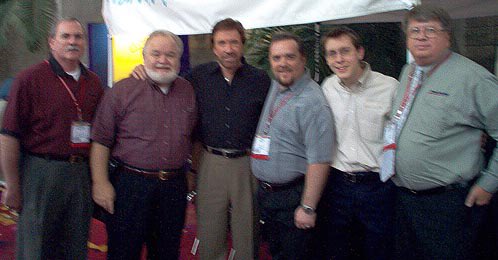 BrittAndFriends's tweet photo. —with Chuck Norris 22 years ago + Doug Doran, Joe Emert (and missing some other greats in this photo also Mike Lindsey, Marvin Sanders) https://t.co/PRzjZvX4b2