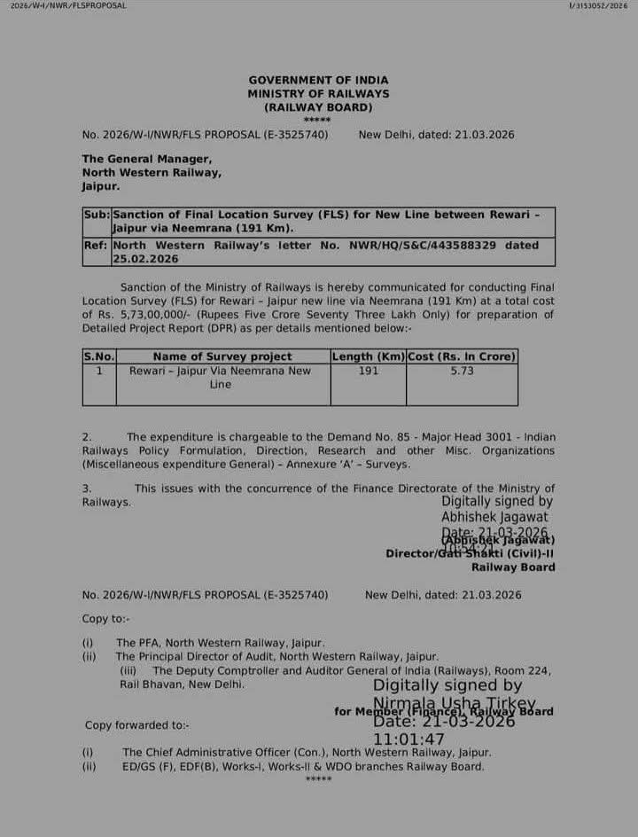 Alwar junction UNOFFICIAL tweet media