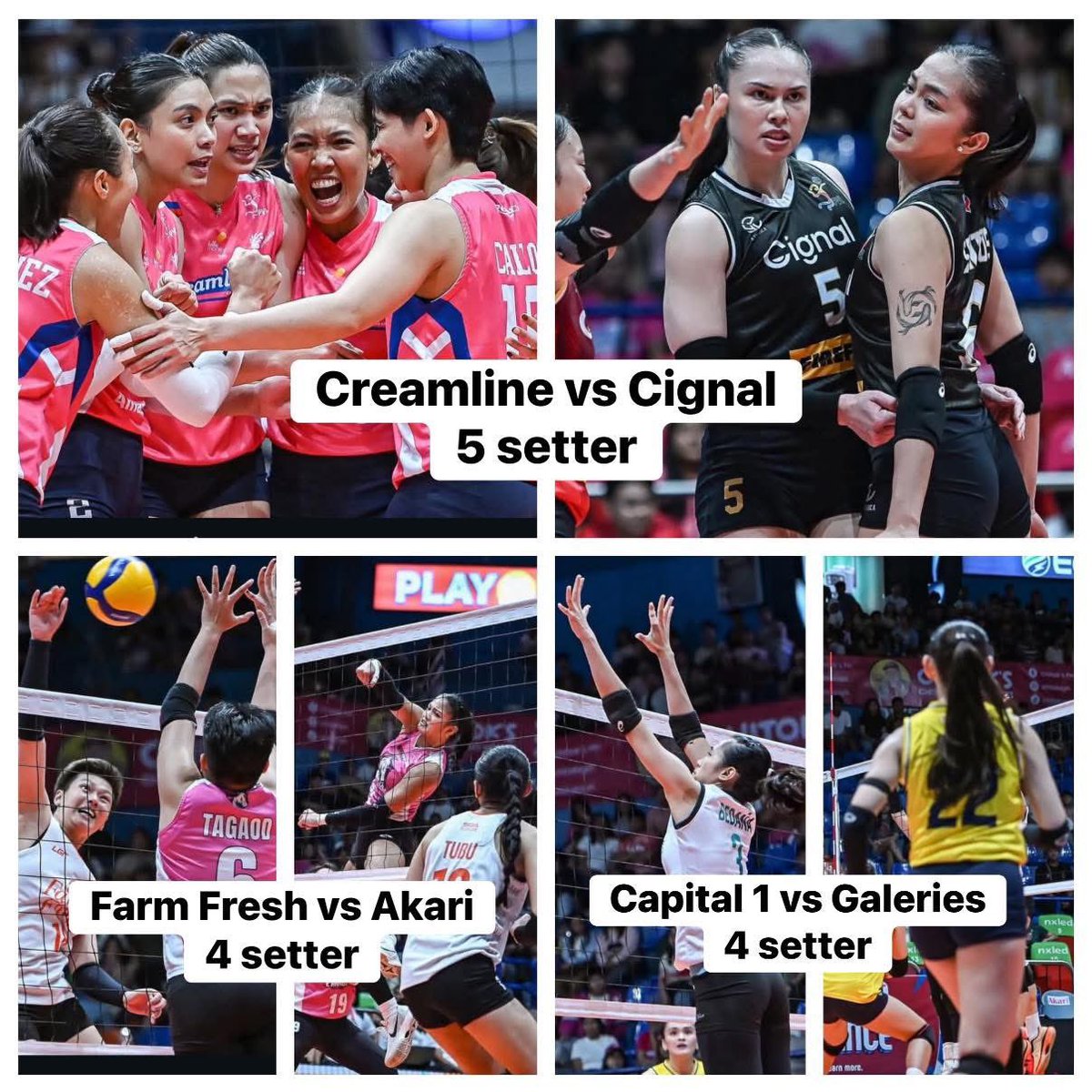 Appreciation post to all the games yesterday! Happy happy ang mga fans ng volleyballandia! Gaganda ng laban! Lets continue to patronize and support and hope and pray dumami mag sponsor and hopefully me iba pang teams na sumali 🙏🙏 #PVL2026 #pvlallfilipinoconference