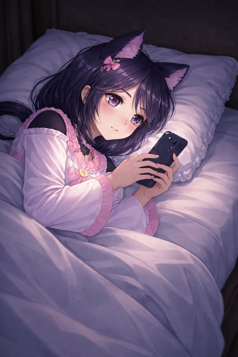 JaviiNekoVT's tweet photo. Ñaul 🐈‍⬛⛩️

Hoy fue un día de estar tranquila y estar con mamá neko. Ella me ayudo a cambiarme de pieza, a la pieza que solía usar antes, ya que en ese lugar tengo más tranquilidad y hay menos ruido. Espero que tengan una bonita noche hoy y que descanzen bien 🌸 https://t.co/epOqBi53TF