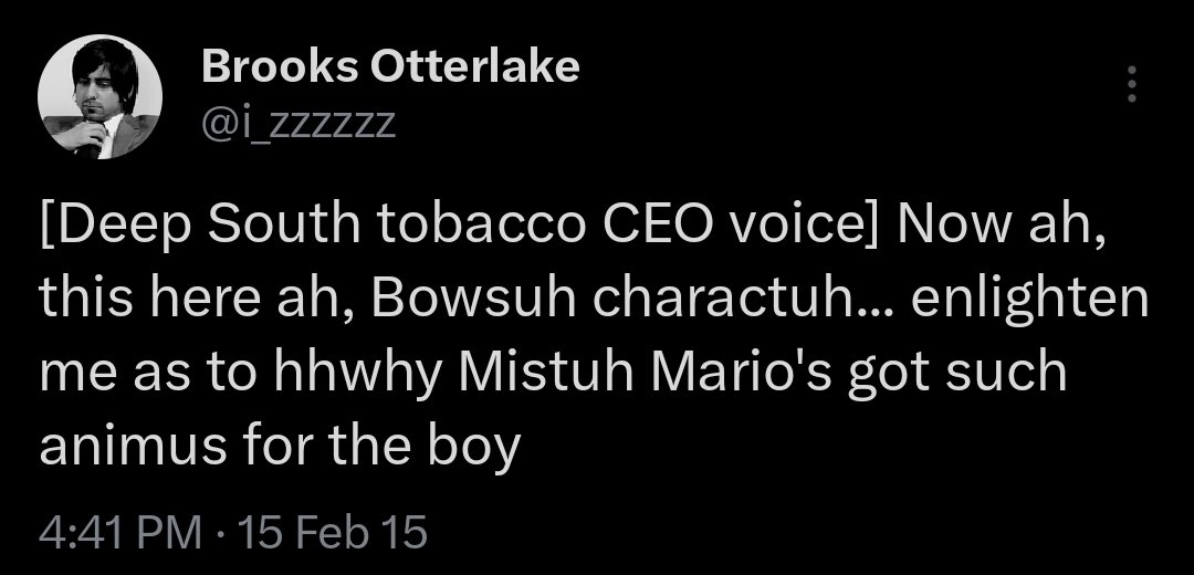 How can there be just one? But this was the first one that came to mind: