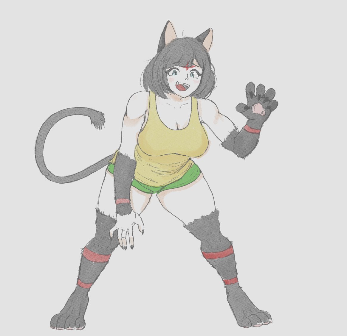 artofyellowcoat's tweet photo. I was inspired by @The_Varking  's pokevirus drawings, so here's Selene infected by litten. https://t.co/AesDbN636H
