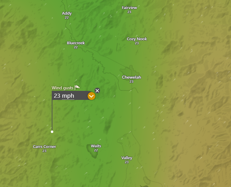 Wa_fire_watch's tweet image. #CastleFire A new fire started to the Southwest of Chewelah. The fire is 15.2 acres and unknown in containment. Future weather calls for cold temperatures at night with rain possibly by Wednesday. Wind gusts are ~25 MPH Northeast. Some smoke may be visible nearby.
