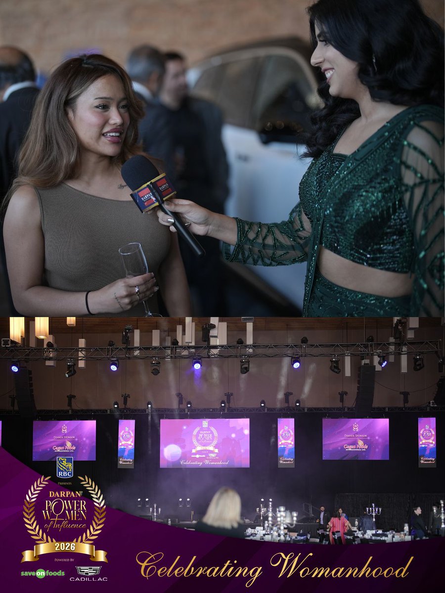 darpanmagazine's tweet photo. Doors are officially open for the fourth annual Darpan Power Women of Influence Gala, presented by RBC, powered by Cadillac and Save-On-Foods, at the breathtaking waterfront Vancouver Convention Centre! 

@darpanmagazine  @VanConventions 

#DPWOI2026 #WomenEmpowerment https://t.co/nrHSDn10Ht