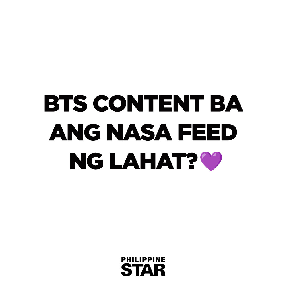 PhilippineStar's tweet photo. BORAHAE! Welcome back, OT7! 😭💜 https://t.co/AeB62DGgkb