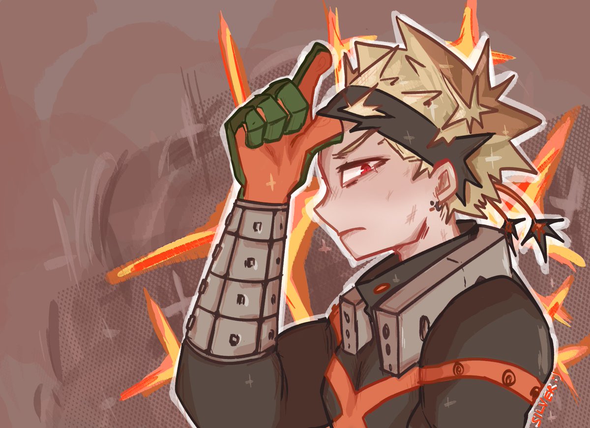 cmndrsilver_'s tweet photo. mask up bakugou >> 💥💥

#bakugoukatsuki #mhafanart #bakugou #bnha https://t.co/UqGYZzrdYw
