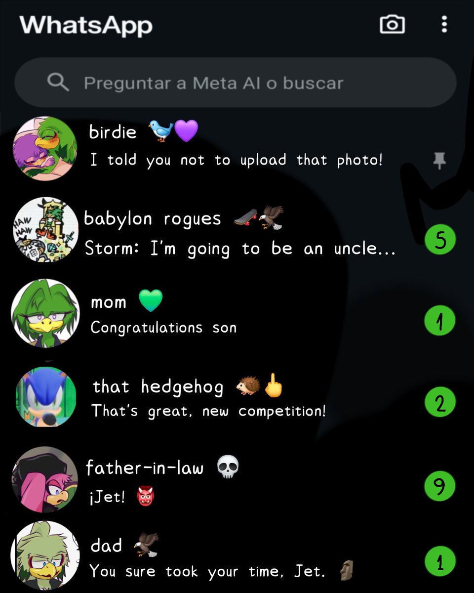 Stolen_peacock's tweet photo. I liked the base, thank you 😭💖
Although I added a few other things
🥺👉👈

#SonicTheHedgehog #BabylonRoguesAu #jetave #JetTheHawk #WaveTheSwallow https://t.co/lkgLNQQxrt