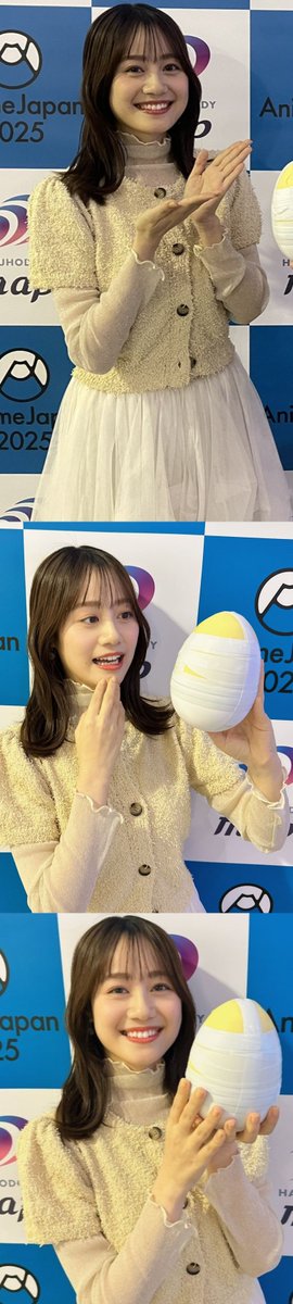 pamuk765's tweet photo. 皆さんおはようございます

#愛美 #上田麗奈 #伊藤美来 
今日はAJ2025から1周年の記念日です
あいしゃまみくオフショまとめ
ブースステージだと距離が近いので
ガチで目が合うファンサもらえる！

みっくの映像はゲームショーだけど
最前できゃりさんに遠慮して
小さく手を振ったら返してくれた！ https://t.co/zse8a5fJ8U