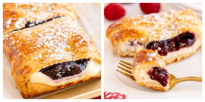 kyleecooks's tweet image. Check out this delicious Raspberry Danish recipe! With just 5 minutes of prep and 20 minutes in the oven, you'll have a mouthwatering treat filled with sweet cream cheese and raspberry goodness. #raspberry #danish #recipe #brunch #kyleecooks kyleecooks.com/raspberry-crea…