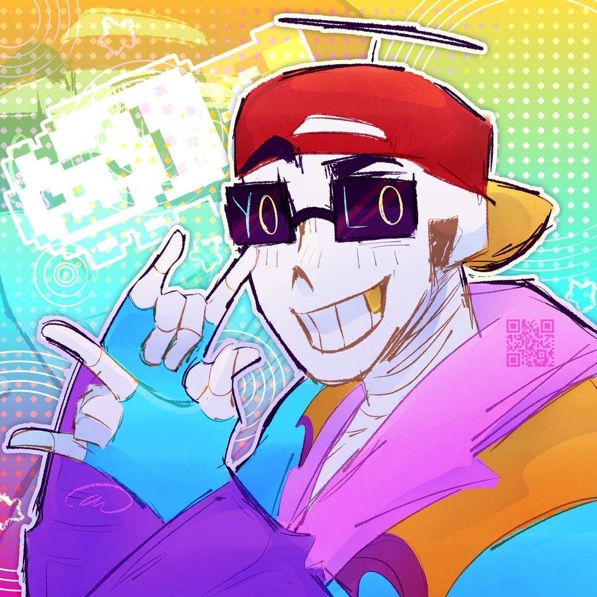 AlsFunkyAlbum's tweet photo. I don't think twitter likes me very much 
#undertale #freshsans #art #digitalart #deltarune https://t.co/ZCy16pVhIa