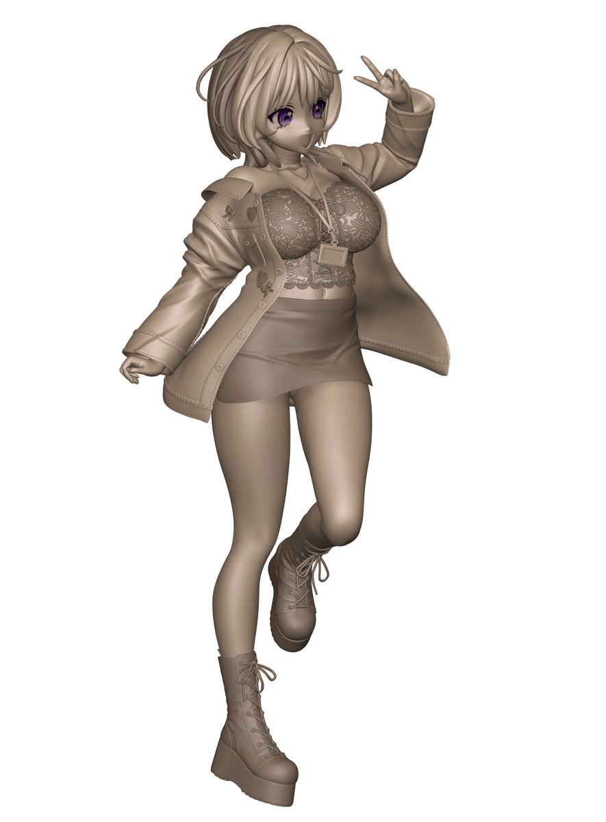 besame674's tweet photo. 完成しました
#のあ先輩はともだち。 #ZBrush https://t.co/oB4uUh1KwC
