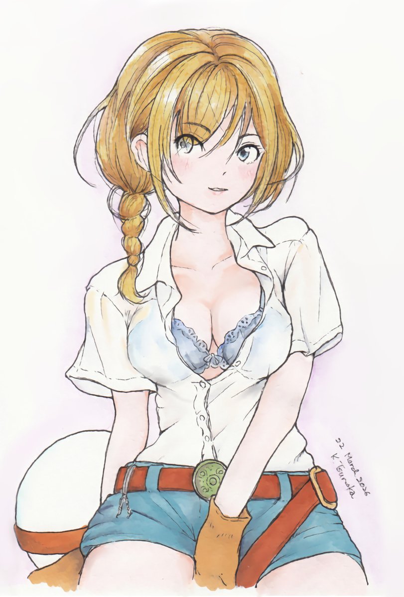 「モト・ガール。 ここのところせっせと描いている原画は良さげなものを九州に持って行」|Kaz Tsuruokaのイラスト