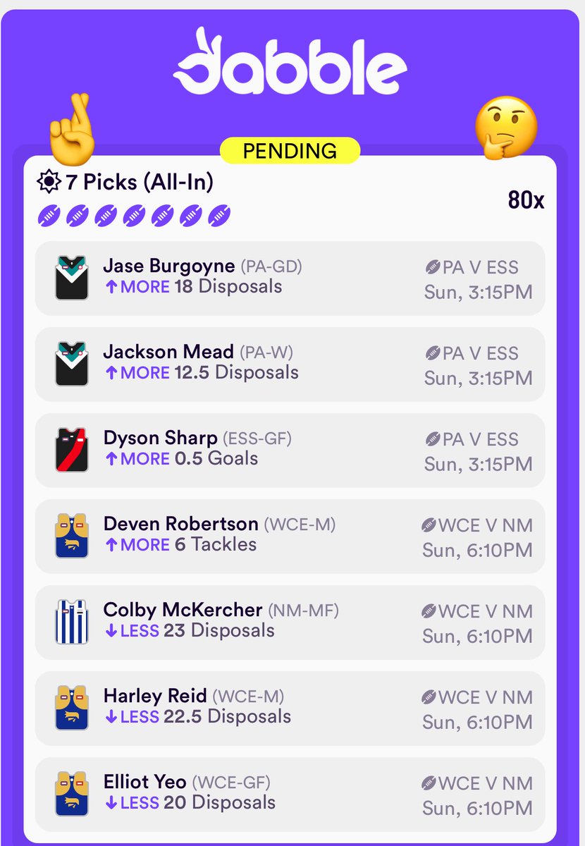 Christian Dello | AFL Props tweet media