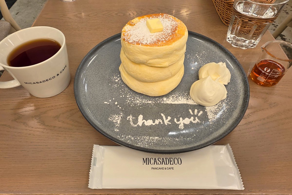 Jan_nu11's tweet photo. ふわふわリコッタチーズパンケーキ/MICASADECO &amp; CAFE
#パンケーキ https://t.co/47k7RblffI