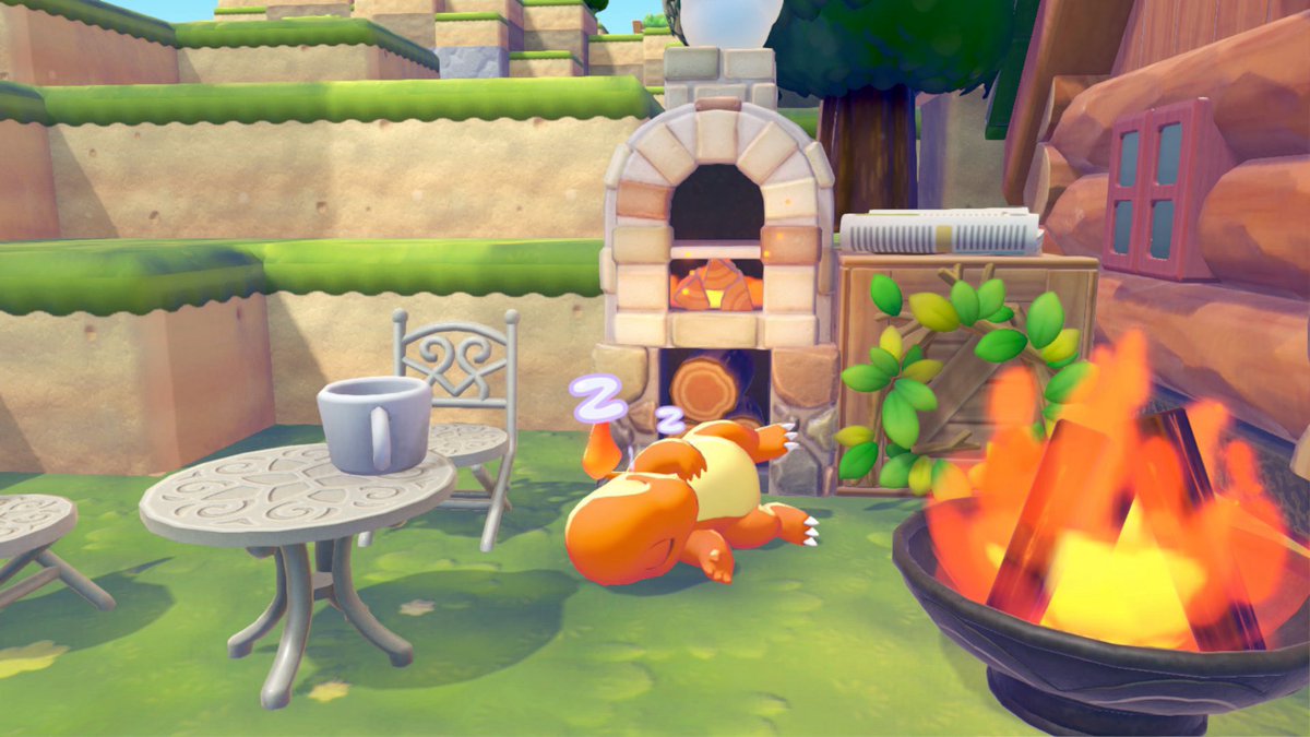 zeminira's tweet photo. my pokemon like sleeping #pokopia https://t.co/nlhMGl0gVg