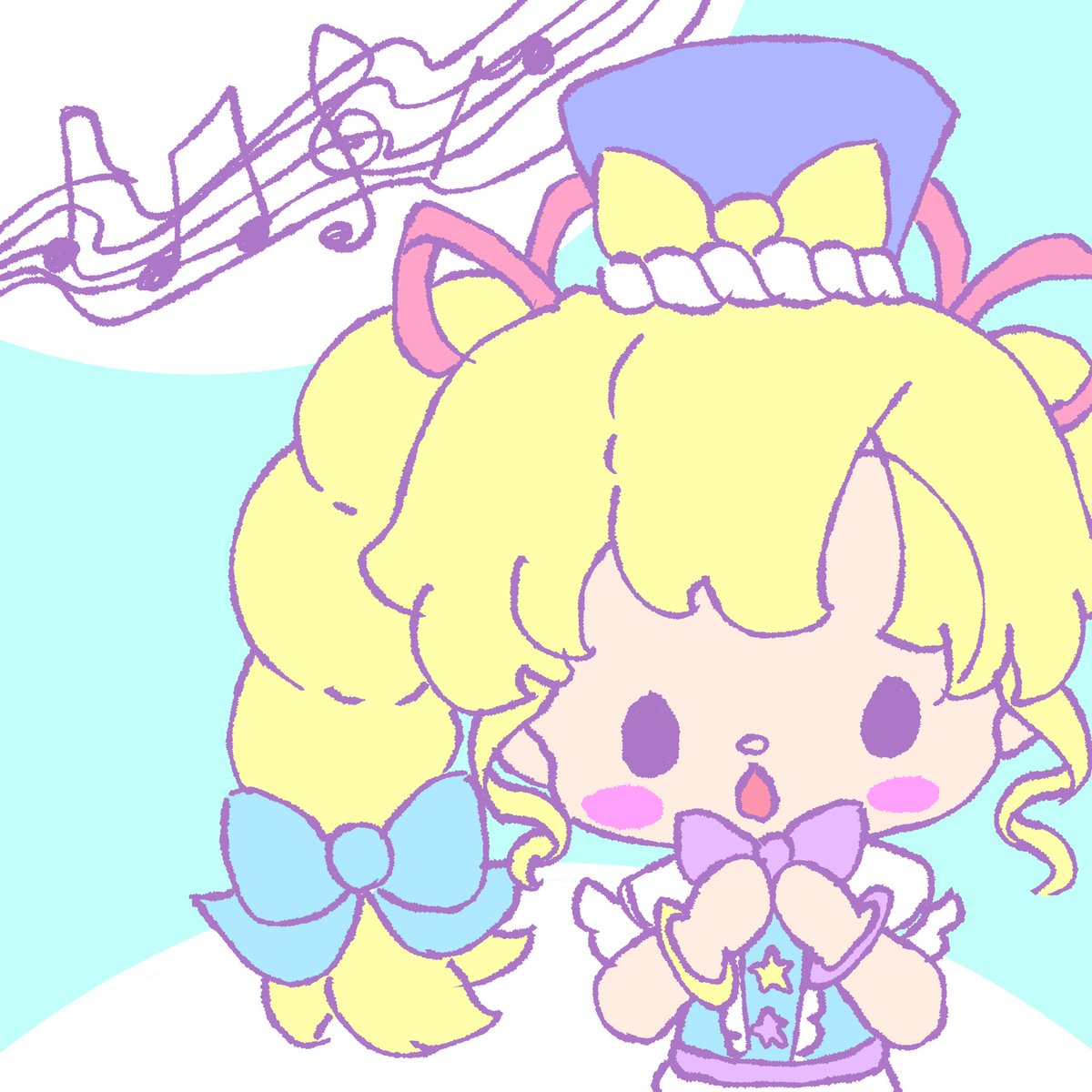 「メロディが演奏できる子達を探していると 茂みの奥から綺麗な音色が聞こえてきた。 」|こた猫🐱 🎤🎨3/10~/16colorful＆dreamy原宿デザインフェスタギャラリーのイラスト