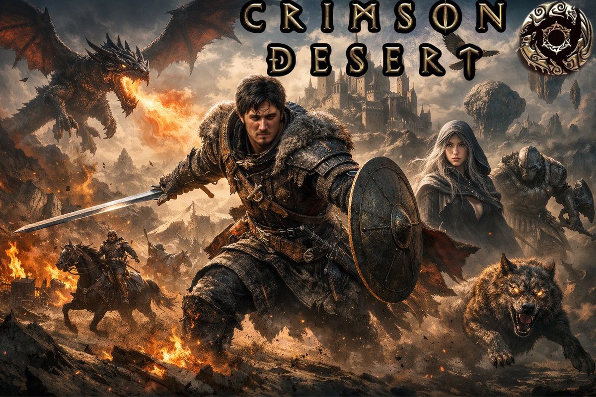 LordSolstice's tweet photo. Live now on YouTube with CRIMSON DESERT!!!! 

Let’s jump into this huge open world and see what secrets we can find! 

https://t.co/BG433pGMT3 https://t.co/IbcHjRzJm6