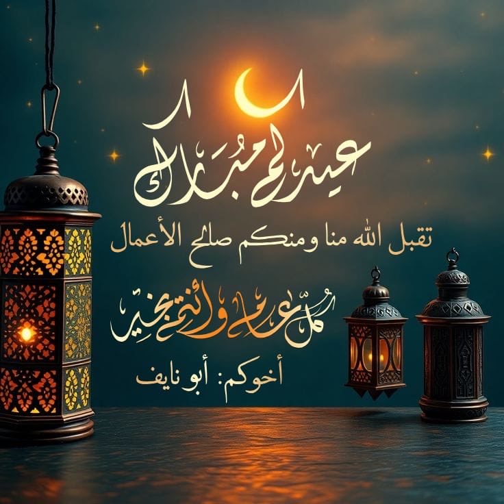 AAAlkunifer's tweet photo. كل عام وأنتم بخير #عيد_الفطر_١٤٤٧ه #عيد_الفطر_1447هـ #عيد_الفطر_المُبارك https://t.co/rI268rfVa6