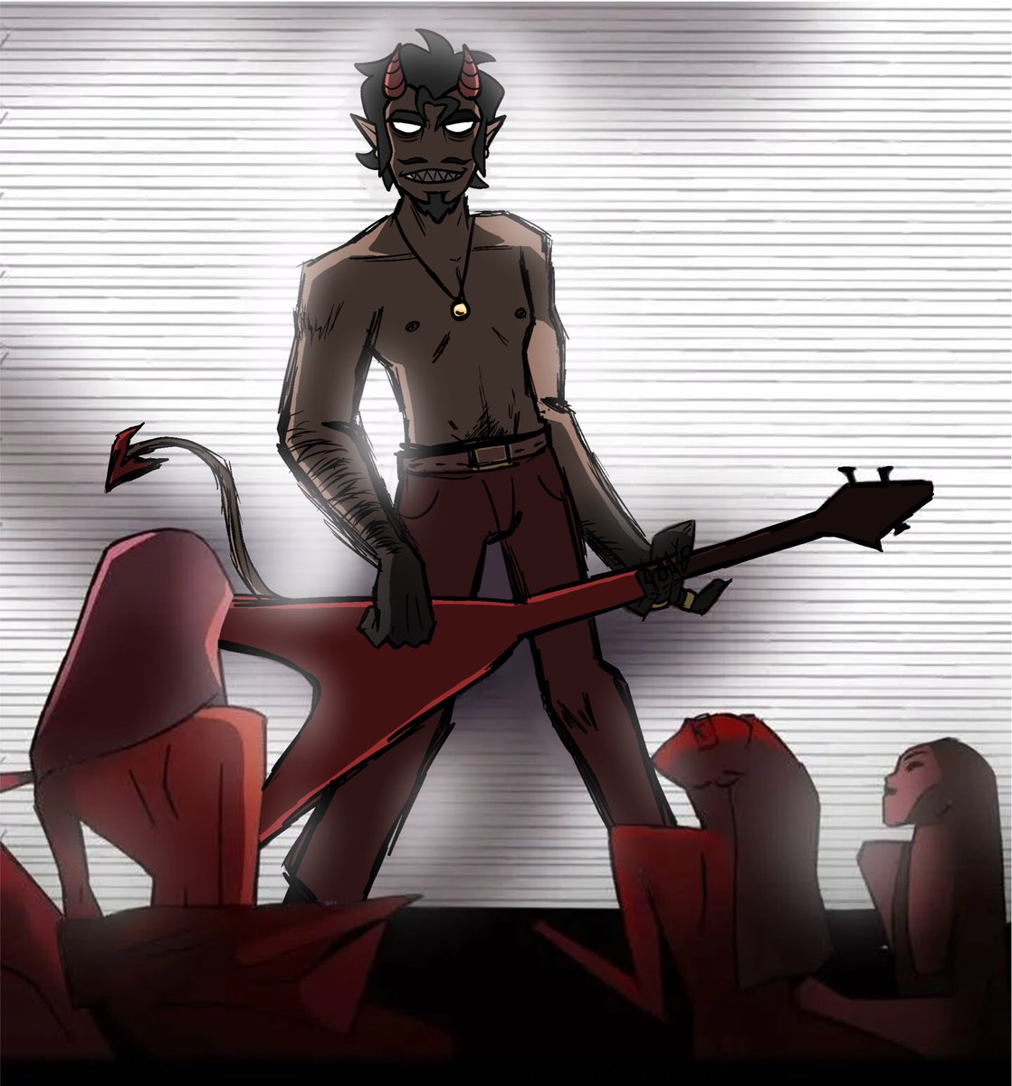 21Silverberry's tweet photo. My boyfriend’s character as murdoc still didn’t clean up the line art- but I still think it looks ok

#art #digitalart #fanart #gorillaz #gorillazmurdoc #gorillaz_murdoc #murdoc #oc #original_character #originalcharacter https://t.co/oEeO2KUIQd