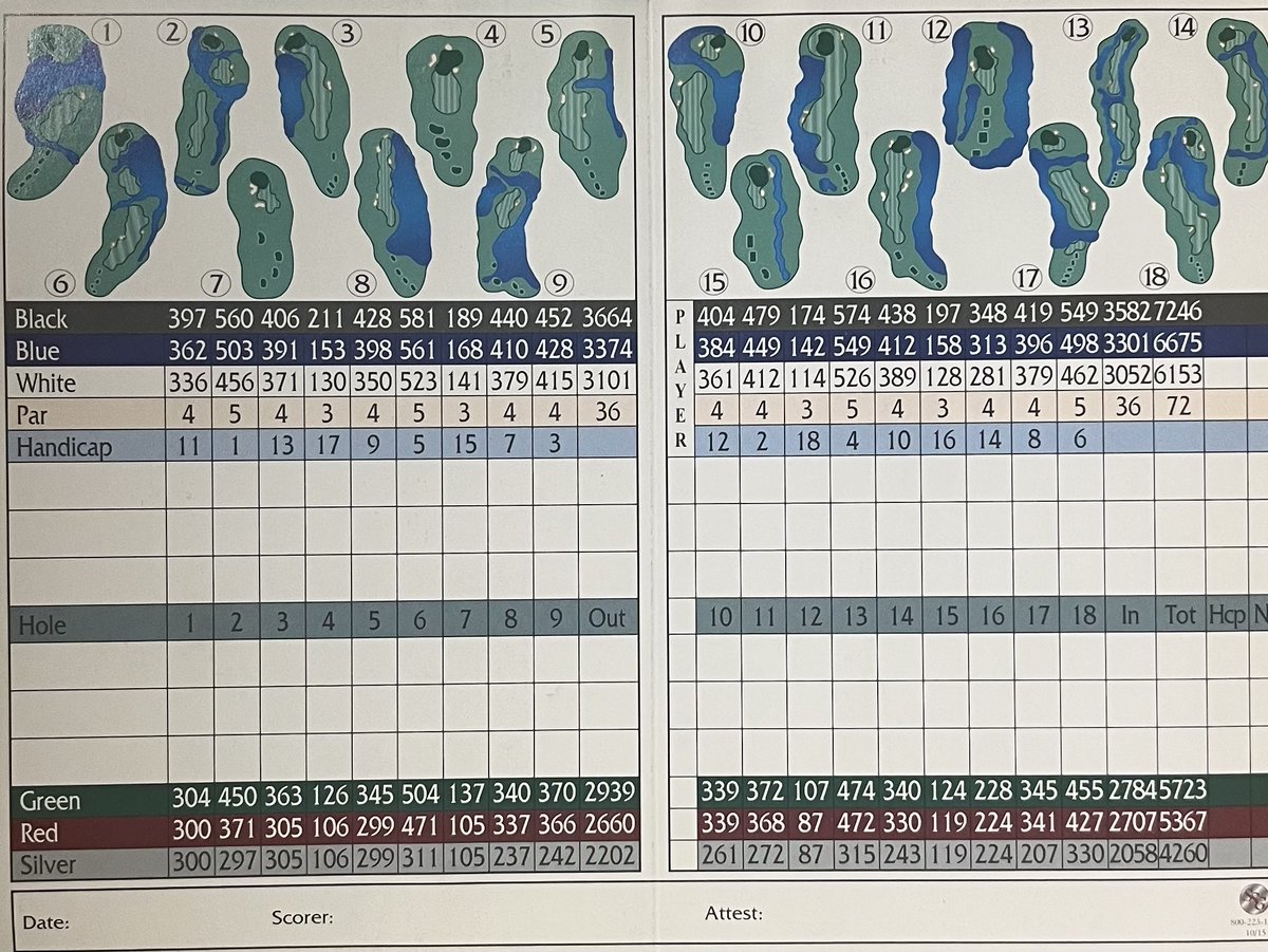 Daily Scorecard Golf tweet media