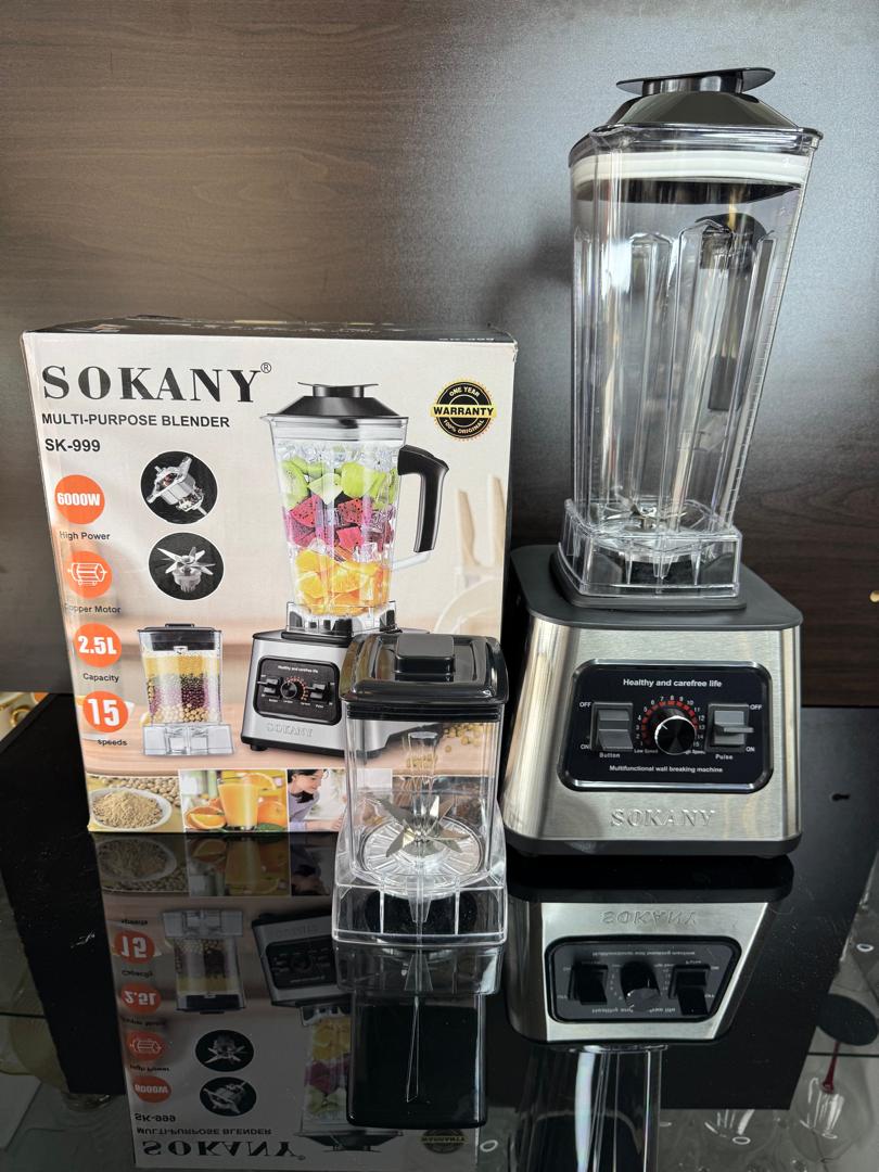 Good morning  wapendwa 

Sokany heavy duty blender 
Tsh 90,000

Lita 2.5

0755693113

📍 Riverside karibu na Micasa 
Mikoa yote tunatuma 💯 

<a href="/MiriamMkanaka/">MIRIAM💜</a>