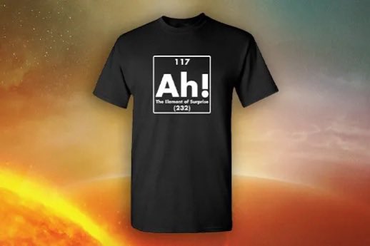 『プロジェクト・ヘイル・メアリー』のグッズ不足、本当もったいない。せめて、Ah!おったま元素Tシャツは売って欲しいよ〜