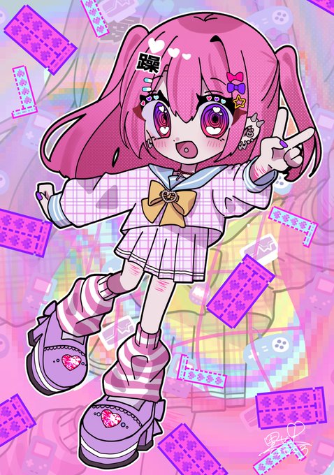 毒々しいピンクisかわいい💕 | 黒瀬 黑 さんのマンガ | ツイコミ(仮)