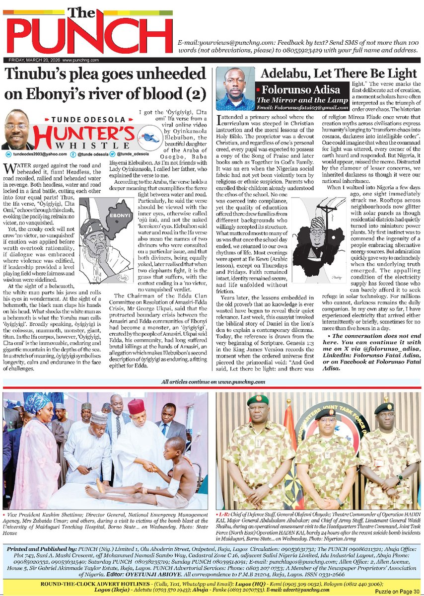 Punch Newspapers tweet media