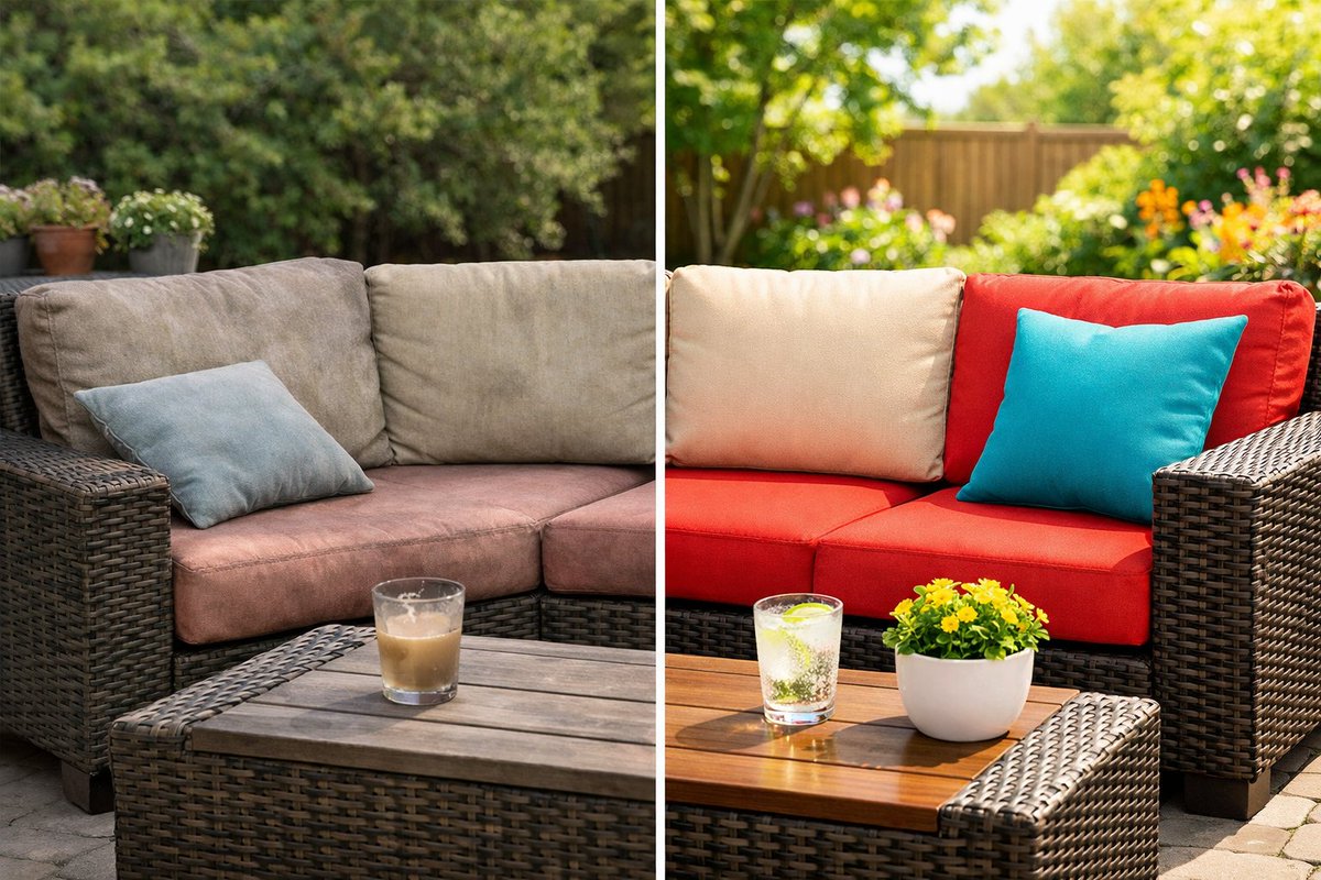 KarlScheidler's tweet photo. Replacing patio cushions every few years?
That adds up fast.

Preventing fading costs far less than replacing furniture.

March is the best time to apply anti-fading fabric protection spray before strong UV exposure begins.

See how to protect your outdoor investment https://t.co/TqnP3gq6Jo