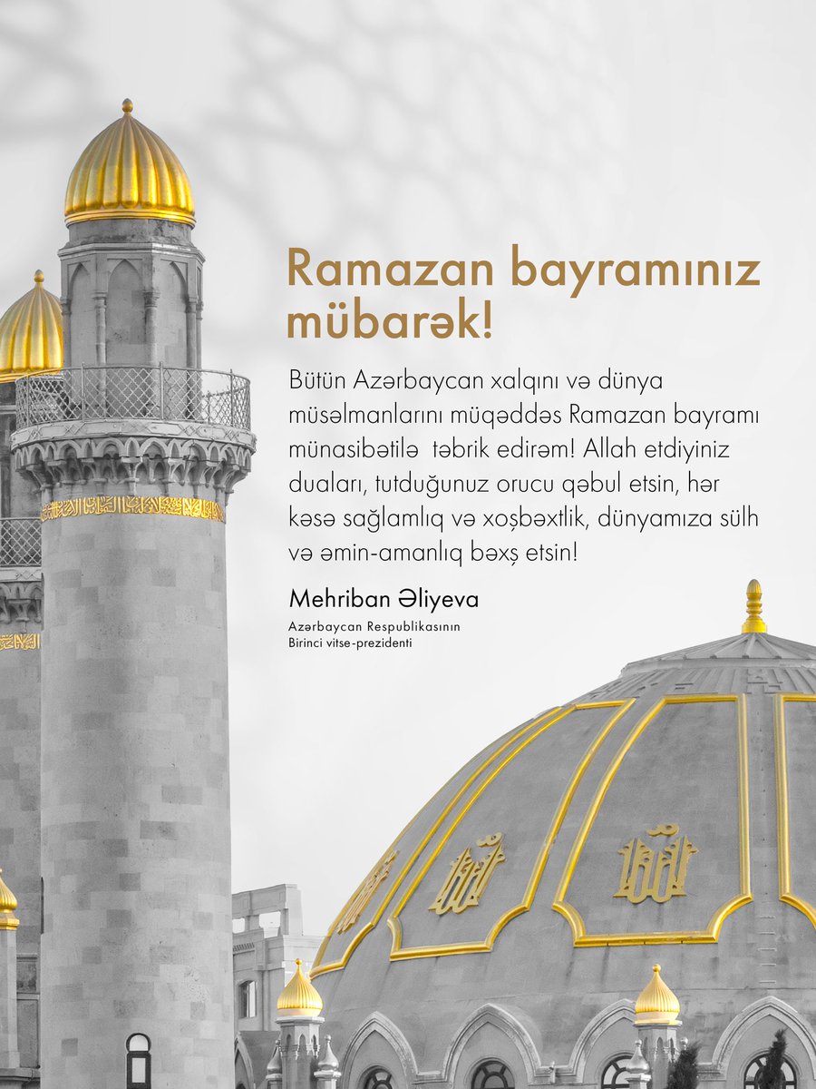 Mehriban Aliyeva tweet media