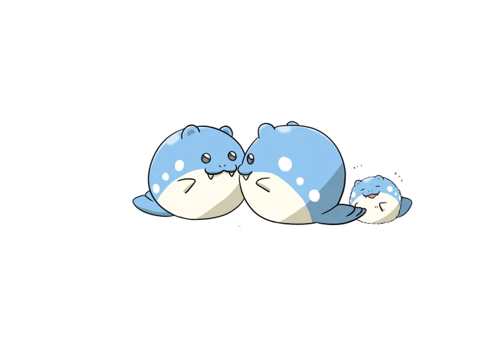 喧嘩の仲裁をする赤ちゃんタマザラシ