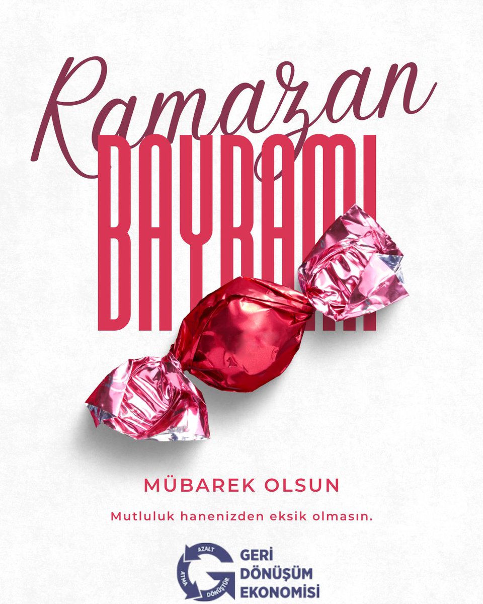 Sevdiklerinizle birlikte sağlık, huzur ve mutluluk dolu bir bayram geçirmenizi temenni eder; bu güzel günlerin toplumsal dayanışmamızı daha da güçlendirmesini dileriz. Ramazan Bayramımız mübarek olsun. #RamazanBayramı