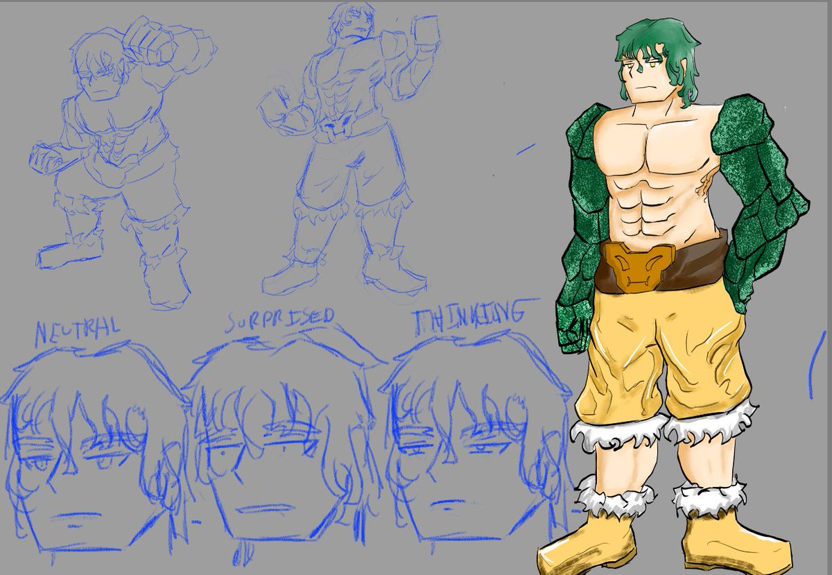 Jiviro_'s tweet photo. Hello, I'm still alive, I'm making a new and improved design for Jade compared to his previous drawing https://t.co/fwOs0ajcfr