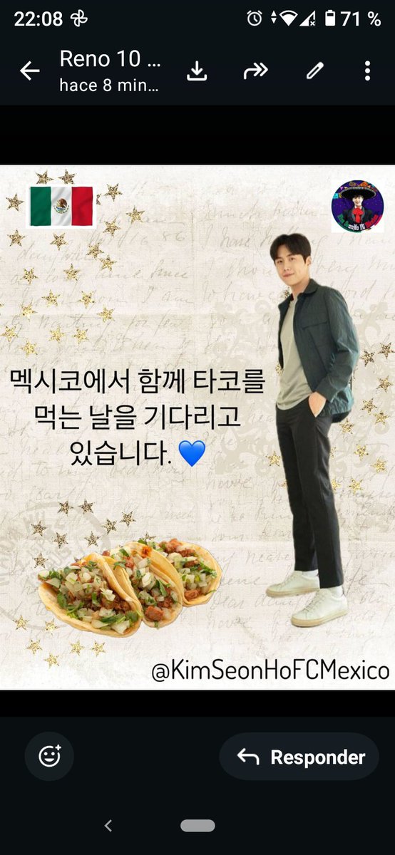 samageria's tweet photo. Esperamos el día en que podamos comer tacos juntos en México. 😍🌮🇲🇽🫶🏻@KIMSEONHO_offcl 

#KimSeonHoFCMexico 🇲🇽
#MiCasaEsTuCasa 🤟
#KimSeonHo 💙
#멕시코드림팀 🇲🇽🌟
#김선호 ◡̈ https://t.co/HjVlXSuMkZ