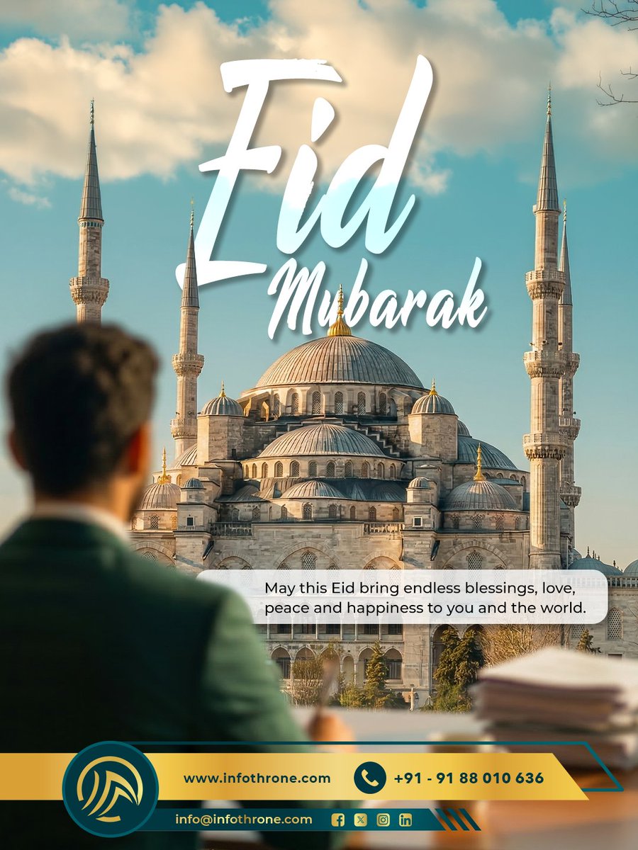 infothrone's tweet photo. Transitioning from a month of reflection to a #season of #renewal. 🌙 As the #world awakens, we carry the #serenity of Ramadan into our ambitions. Wishing you a blessed, balanced, and prosperous Eid.

#Ramadan #Ramzan #Eid #EidMubarak #Love #Peace #Prosperity #Happiness #Blessing https://t.co/MZrxtZN422