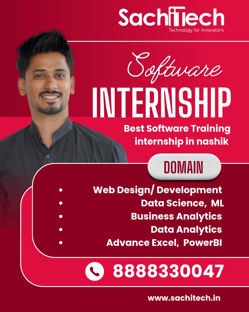 SachiTech_'s tweet photo. 🚀 SachiTech Internship Program 2026 – Your Gateway to the IT World
Ready to move beyond theory?
Join SachiTech, Nashik and gain real-world experience, practical skills, and career confidence.
#sachitech #Nashik https://t.co/pOb0IUhr7M