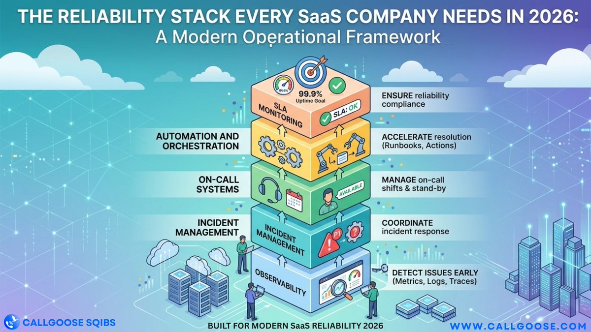 CallgooseSQIBS's tweet photo. The Ultimate Reliability Stack Every SaaS Company Needs in 2026

Read More 👉 https://t.co/Npxq77Nxs4

#CallgooseSQIBS #SaaSReliability #SLAmonitoring
#IncidentManagement #ITAutomation #ITOps #SLATracking #IncidentResponse #DevOps #SRE #Observability #Oncallsystems #Automation https://t.co/taHlGFALr6