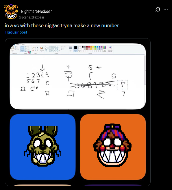profile_random1's tweet photo. @KaiTheGuy123 Random Quotes Me and my Friends came up with
"I Hate that Band"
"I'm The Ultimate Fazbear"
"Where's that DAMN fourth Night Guard"
"Play time... with Percy is over..."
"Oh, Hi! Welcome to William's House! Hahaaaah!" https://t.co/rgrha0331q
