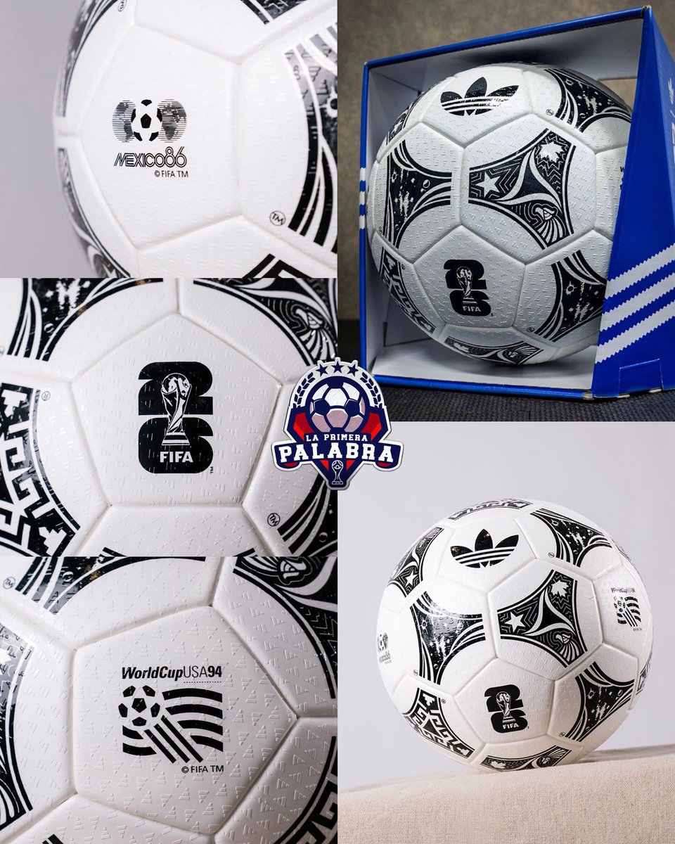 ¡¡UNA AUTÉNTICA JOYA!! 🤩⚽️

Adidas acaba de lanzar este BALÓN EDICIÓN ESPECIAL por la Copa del Mundo, se llama World Cup Mashup Ball y lo más ESPECTACULAR es que tiene DETALLES de 3 balones mundialistas.

- Azteca 1986.
- Questra 1994.
- Trionda 2026.

LLÉVENSE TODO MI DINERO 🔥