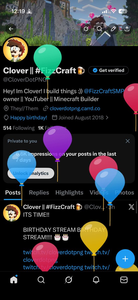 Clover || #FizzCraft🍺 tweet media